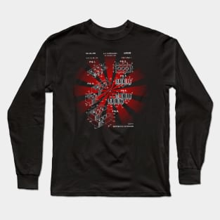 Lego Brick Patent Blueprint Long Sleeve T-Shirt